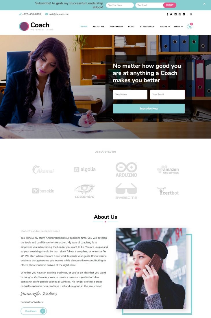 Blossom Coach Free Wordpress Theme