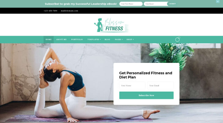 Blossom Fitness template - Blossom Coach