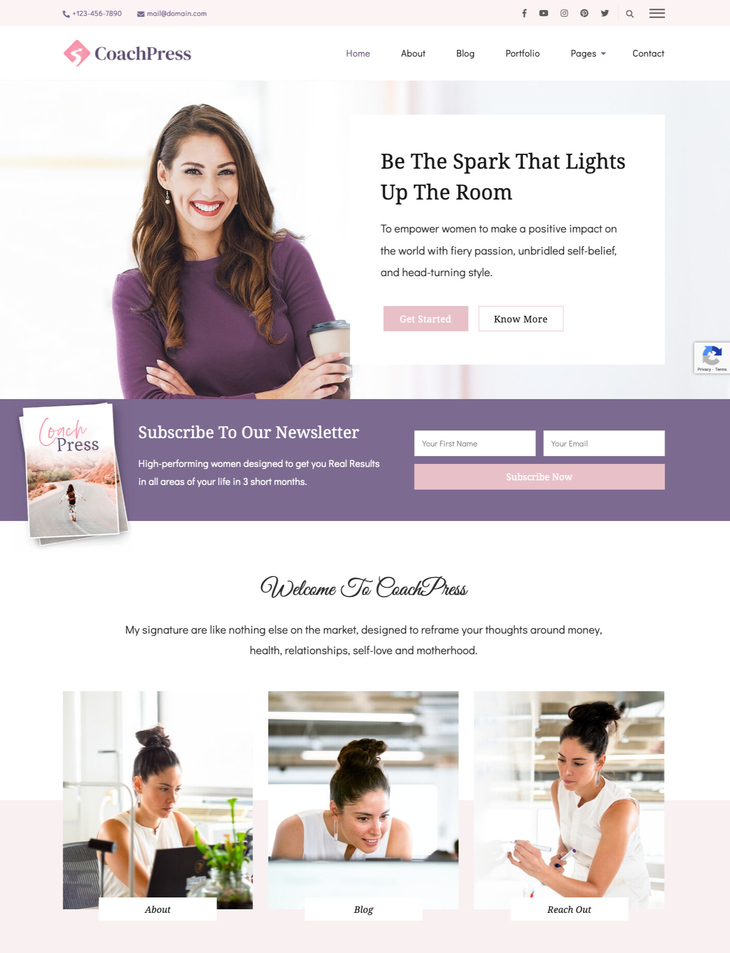 CoachPress Lite WordPress Theme