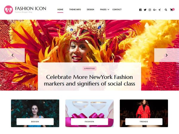 Fashion Icon Free WordPress Theme