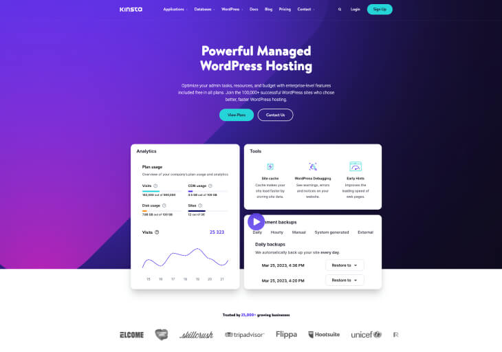 Kinsta WordPress hosting