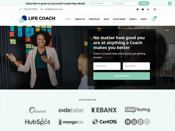 Blossom Life Coach Theme