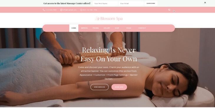 Massage Center – Blossom Spa Pro