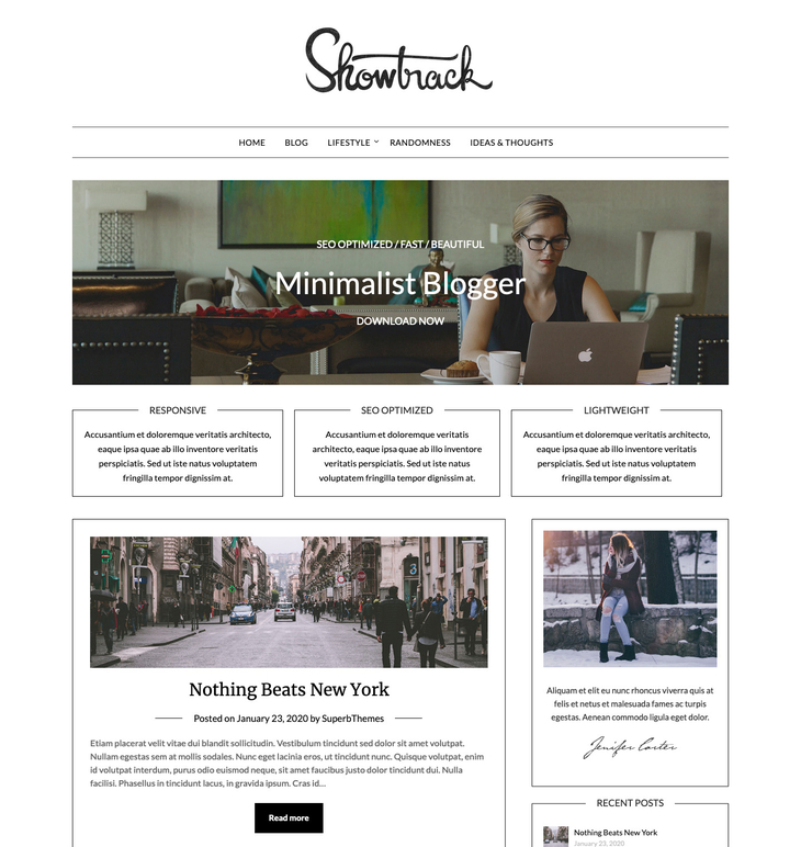 Minimalistblogger WordPress Theme