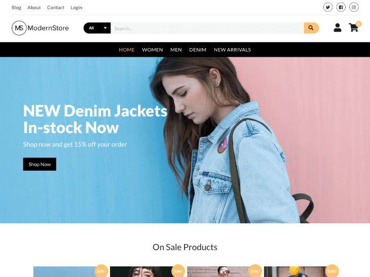 Modern Store WordPress Theme