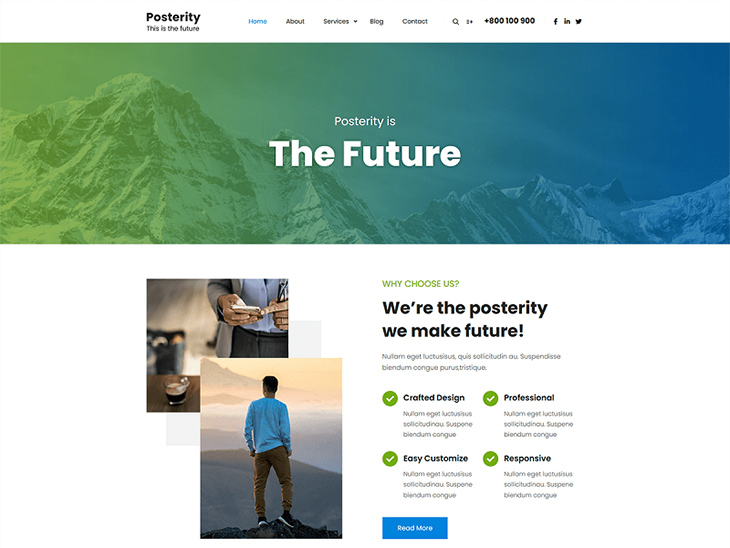 Posterity WordPress theme