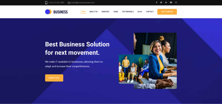 Rara Business Pro - Business template