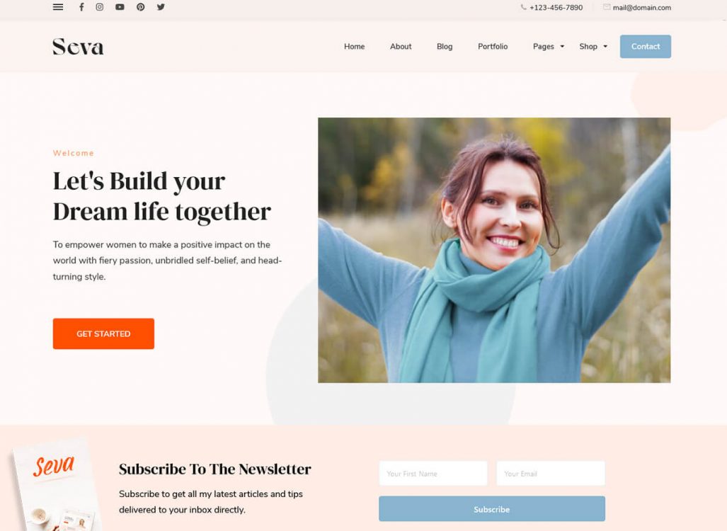 Seva Lite WordPress Theme Screenshot