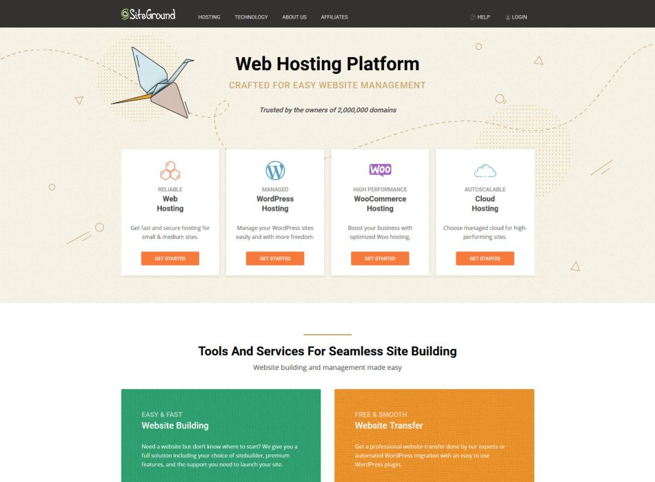 SiteGround Reseller hosting