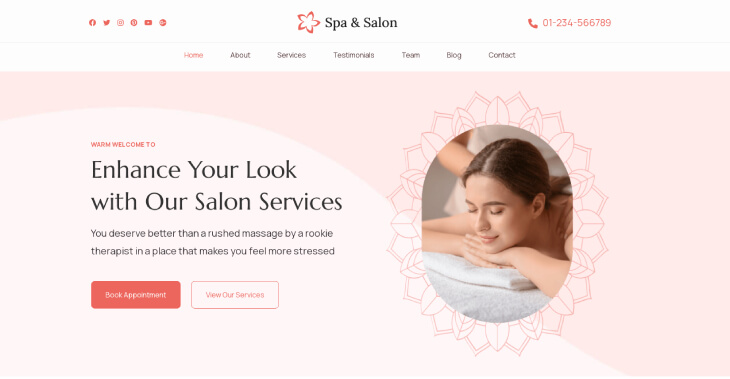 Spa and Salon Pro - Beauty Salon template