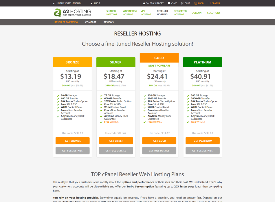 a2-reseller-hosting