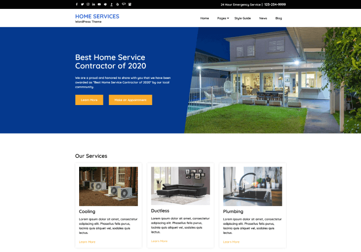 HOME SERVICES WordPress Theme