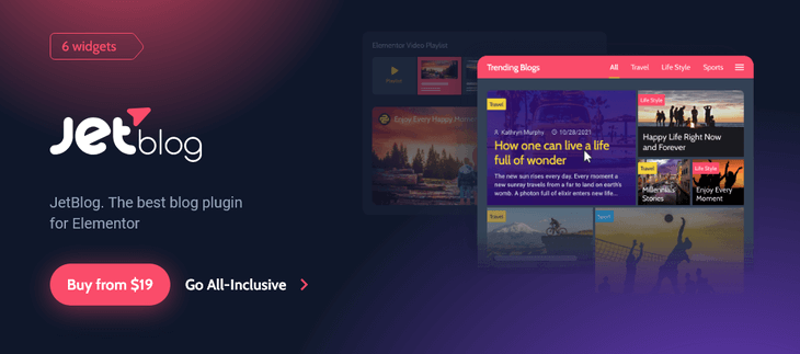 JetBlog Plugin for Elementor