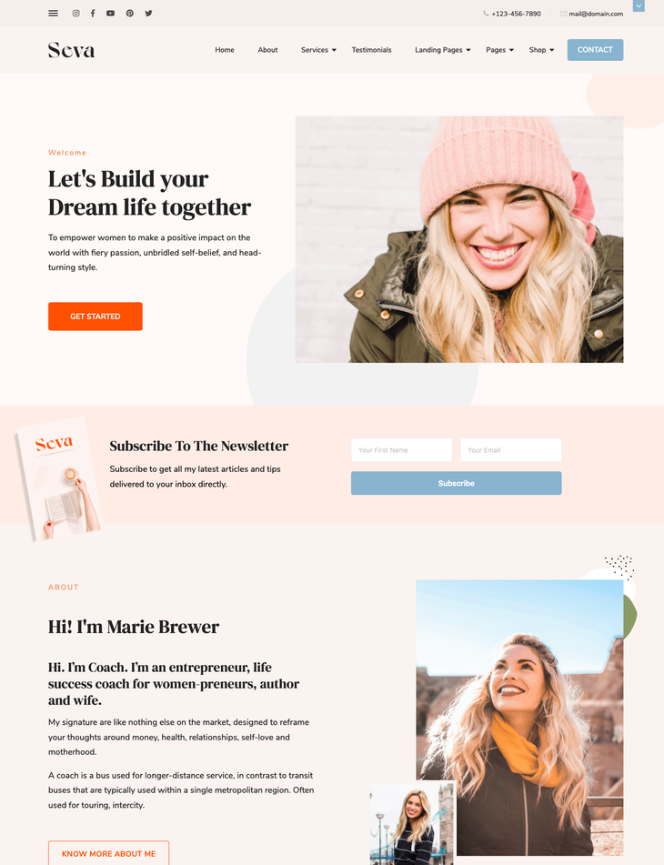 Seva WordPress Theme