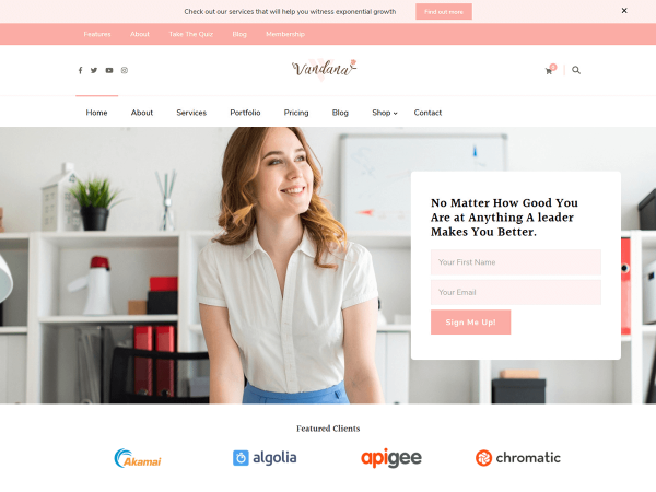 Vandana Lite Free WordPress Theme