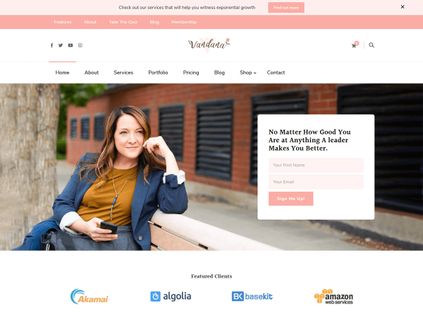Vandana WordPress Theme